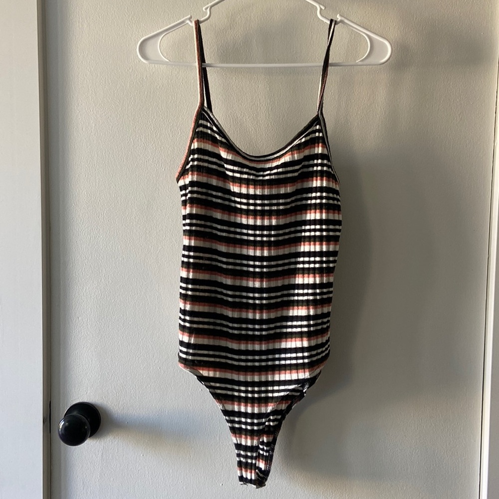 Striped bodysuit